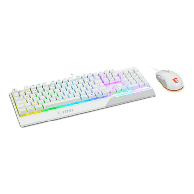 MSI Vigor GK30 Combo Gaming Keyboard + GM11 Mouse White | BITĖ