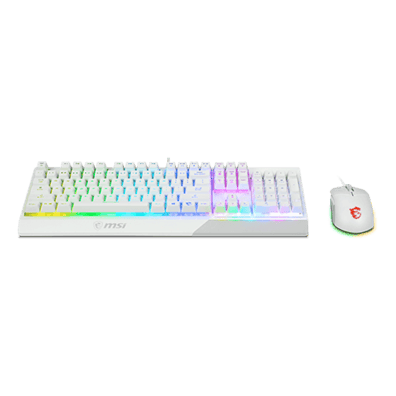 MSI Vigor GK30 Combo Gaming Keyboard + GM11 Mouse White | BITĖ