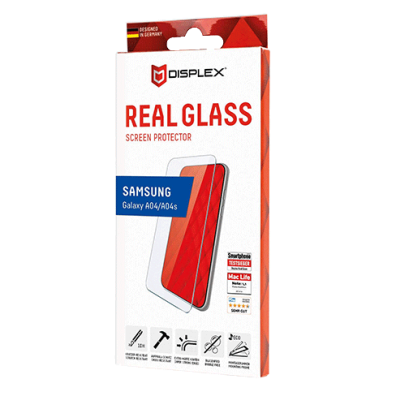 Samsung Galaxy A04s Real 2D Glass By Displex Transparent	| BITĖ 1
