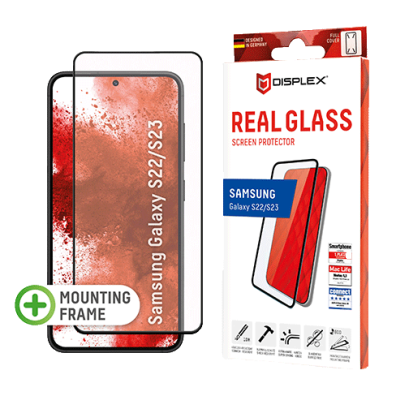 Samsung Galaxy S22/S23 Full Cover 3D Glass By Displex Black | BITĖ 2