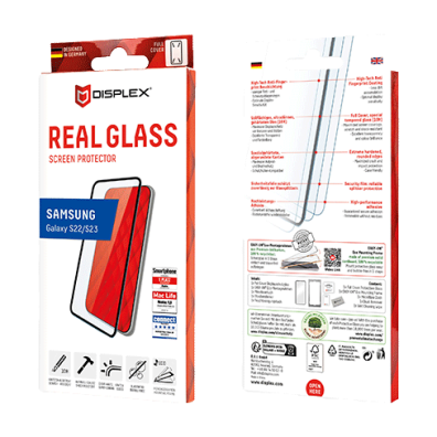 Samsung Galaxy S22/S23 Full Cover 3D Glass By Displex Black | BITĖ 1