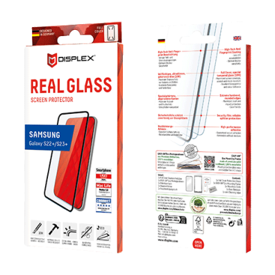 Samsung Galaxy S22+/S23+ Full Cover 3D Glass By Displex Black | BITĖ 1