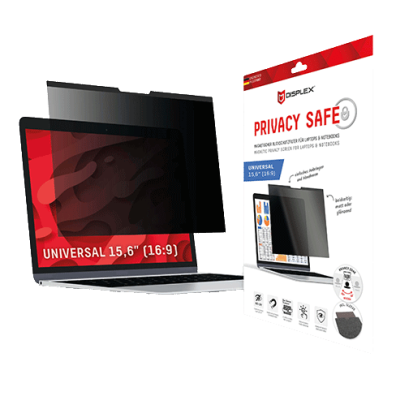 Universal Privacy Safe Glass 15,6", 16:9 By Displex Transparent | BITĖ 1