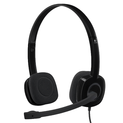 Logitech H151 Stereo Headset Black (981-000589) | BITĖ 1