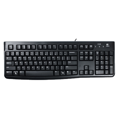 Logitech K120 RUS/OEM Keyboard Black (920-002522) | BITĖ 1