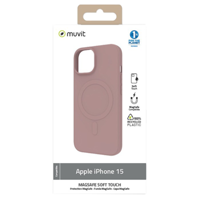 Apple iPhone 15 MagSafe Soft Touch Cover By Muvit | BITĖ 1