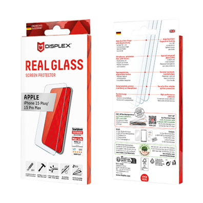 Apple iPhone 15 Plus/15 Pro Max Real 2D Screen Glass By Displex Transparent | BITĖ 1