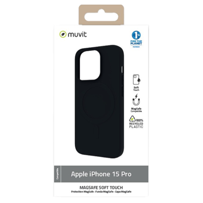 Apple iPhone 15 Pro MagSafe Soft Touch Cover By Muvit | BITĖ 1