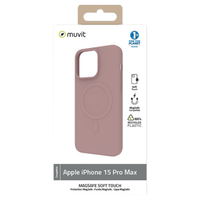 Apple iPhone 15 Pro Max MagSafe Soft Touch Cover By Muvit | BITĖ 1