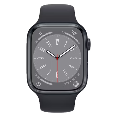(Ret) Apple Watch Series 8 GPS + Cellular 45mm Midnight Aluminium Case with Midnight Sport Band - Re | BITĖ 1