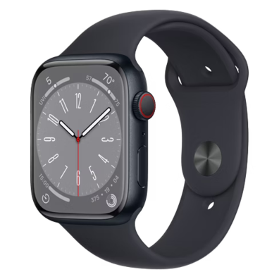 (Ret) Apple Watch Series 8 GPS + Cellular 45mm Midnight Aluminium Case with Midnight Sport Band - Re | BITĖ 2