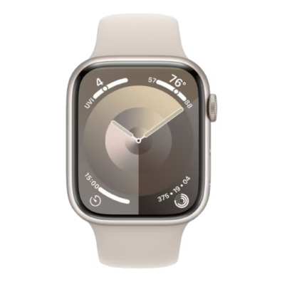 (Ret) Apple Watch Series 9 GPS+LTE 45mm Starlight Aluminium Case with Starlight Sport Band - M/L (MR | BITĖ 1