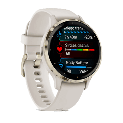 (Ret) Garmin Smart Watch Venu 3S GPS Wi-Fi Ivory/Soft Gold | BITĖ 2