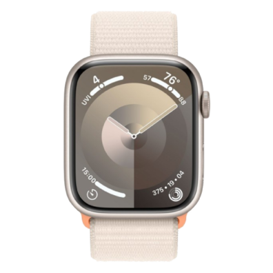 (Ret) Apple Watch Series 9 GPS+LTE 45mm Starlight Aluminium Case with Starlight Sport Loop (MRMA3ET) | BITĖ 1