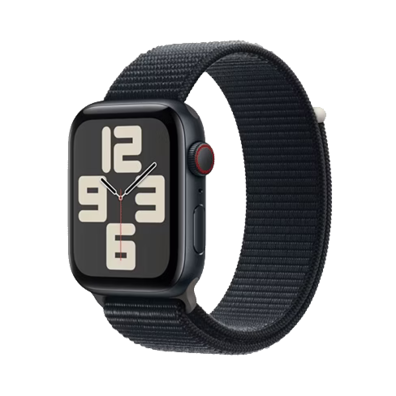 (Ret) Apple Watch SE (2023) GPS+LTE 44mm Midnight Aluminium Case with Midnight Sport Loop (MRHC3ET) | BITĖ 2
