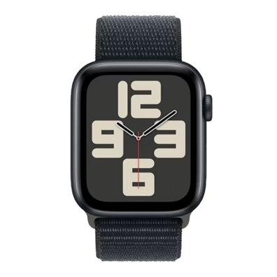 (Ret) Apple Watch SE (2023) GPS+LTE 44mm Midnight Aluminium Case with Midnight Sport Loop (MRHC3ET) | BITĖ 1