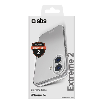 Apple iPhone 16 Extreme X2 Cover By SBS Transparent | BITĖ 1