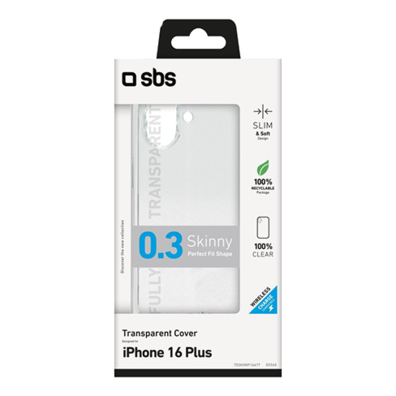 Apple iPhone 16 Plus Skinny Cover By SBS Transparent | BITĖ 2