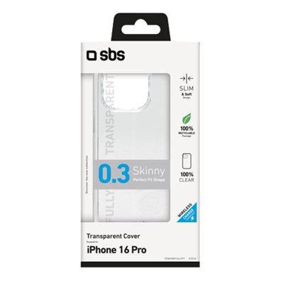 Apple iPhone 16 Pro Skinny Cover By SBS Transparent | BITĖ 2