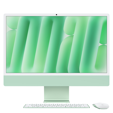 Apple iMac 24” (2024) 4.5K Retina, Apple M4 8C CPU, 8C GPU/16GB/256GB SSD/Green/INT (MWUE3ZE/A) | BITĖ 1