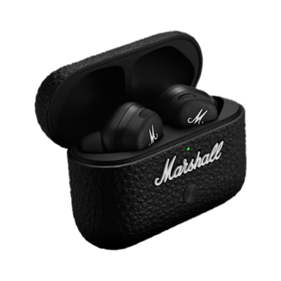 Marshall Noise-Canceling Wireless Bluetooth Earbuds Motif II ANC Black | BITĖ 1