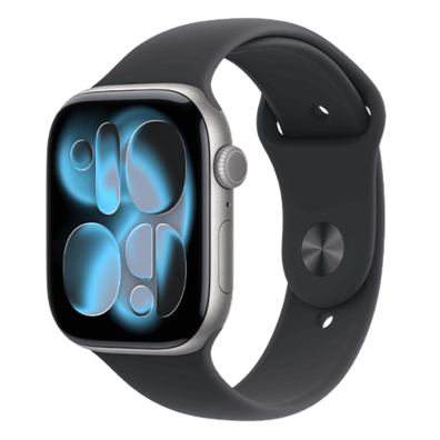 Apple Watch Series 11 GPS + Cellular 42mm Space Grey Aluminium Case with Black Sport Band - S/M | BITĖ 2