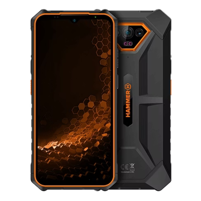 (Ret) Mob. tel. HAMMER Iron V 6GB + 64GB DS Orange | BITĖ 1