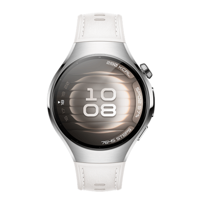 Huawei Watch 5 LTE 42mm Stainless Steel White Case with Moon White Leather strap (Soc-L19L) | BITĖ 1