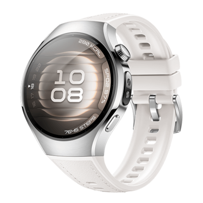 Huawei Watch 5 LTE 42mm Stainless Steel White Case with Moon White Leather strap (Soc-L19L) | BITĖ 2