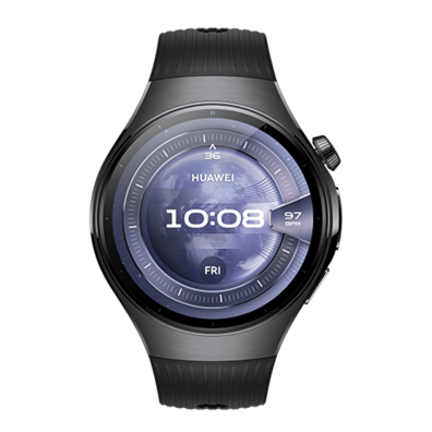 Huawei Watch 5 LTE 46mm Stanless Steel Black with Midnight Black Fluoroelastomer Strap (Rates-L19F) | BITĖ 1