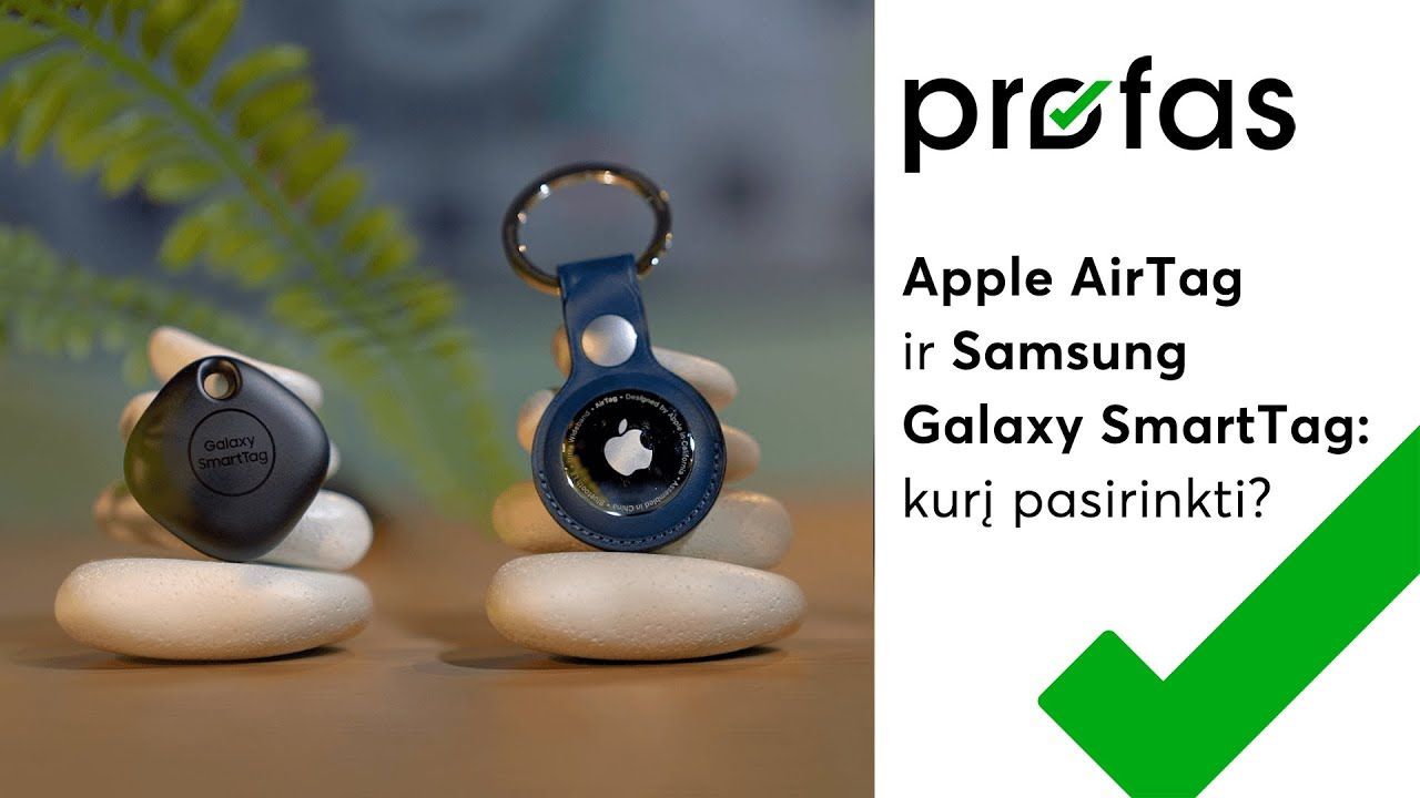 Išmanieji sekikliai „Apple AirTag“ ir „Samsung Galaxy SmartTag