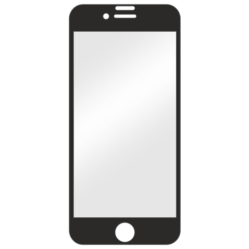 Displex Apple iPhone 6/6S/7/8 aizsargstikliņš (Displex Real Glass 3D Black) 2 img.