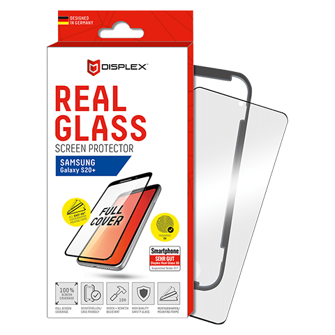 Displex Samsung Galaxy S20+ aizsargstikliņš (Displex Real Glass 3D Black) 1 img.
