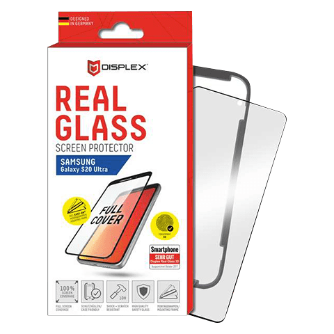 Samsung Galaxy S20 Ultra aizsargstikliņš (Displex Real Glass 3D Black)