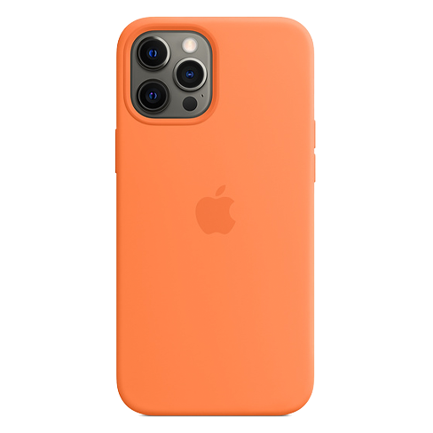 Apple iPhone12 Pro Max чехол (Silicone Case MagSafe) Оранжевый 1 img.