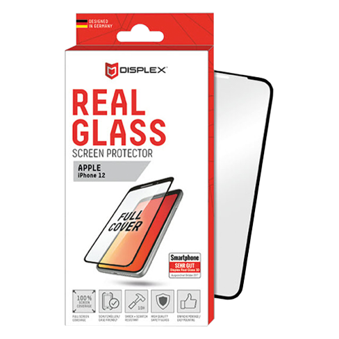 Displex Apple iPhone 12/12 Pro aizsargstikliņš (Full Cover 3D Screen Glass) Melns 3 img.