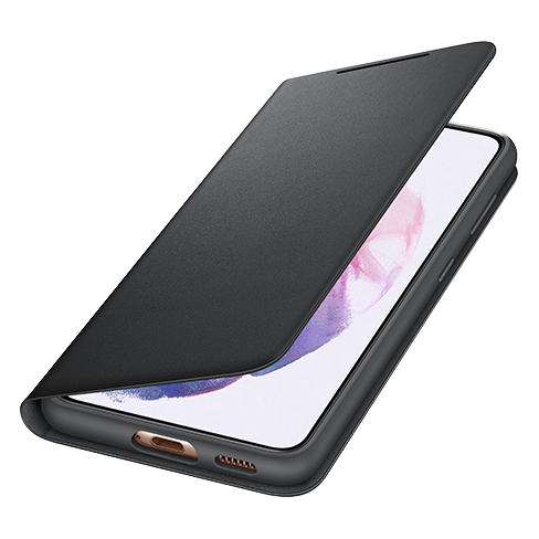 Samsung Galaxy S21 чехол(Smart LED View Case (EE)) Чёрный 4 img.
