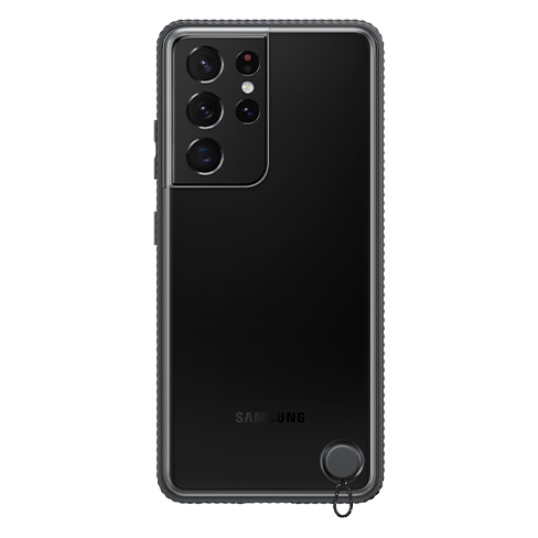 Samsung Galaxy S21 Ultraчехол(Clear Protective Cover) Чёрный 1 img.