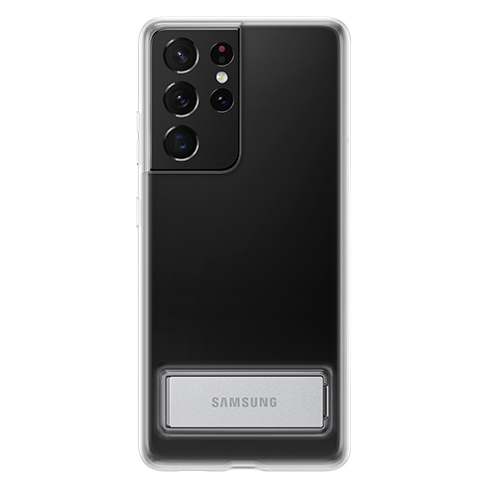 Samsung Galaxy S21 Ultraчехол(Clear Standing Cover) Прозрачный 3 img.