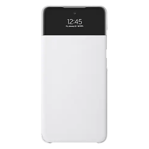 Samsung Galaxy A52/A52s aizsargvāciņš (Smart S View Wallet Case (EE)) Balts 1 img.