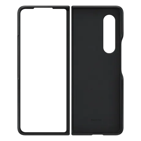 Samsung Galaxy Fold3 5G aizsargvāciņš (Leather Cover) Melns 4 img.