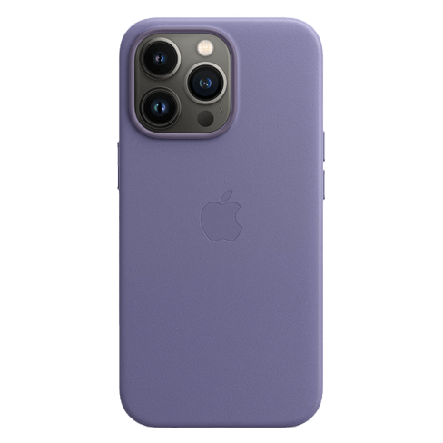 Apple iPhone 13 Pro aizsargvāciņš (Leather Case with MagSafe) Gaiši violets 1 img.