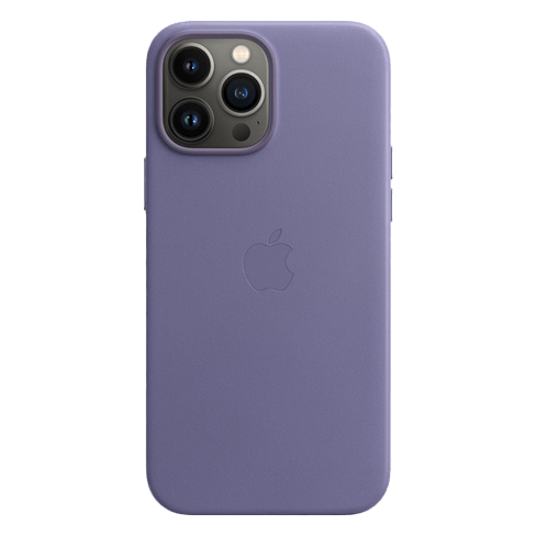 Apple iPhone 13 Pro Max чехол(Leather Case with MagSafe) Светло-фиолетовый 1 img.