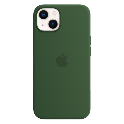 Apple iPhone 13 aizsargvāciņš (Silicone Case with MagSafe) Tumši zaļš 1 img.