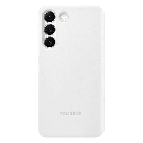 Samsung Galaxy S22+ aizsargvāciņš (Smart Clear View Cover) Balts 1 img.