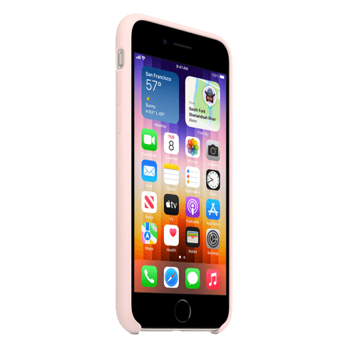 Apple iPhone SE 2022 aizsargvāciņš (Silicone Case) Rozā 2 img.