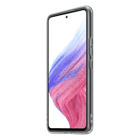 Samsung Galaxy A53 5G aizsargvāciņš (Soft Clear Case Transparent) Melns 4 img.