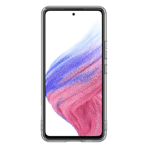 Samsung Galaxy A53 5G aizsargvāciņš (Soft Clear Case Transparent) Melns 3 img.