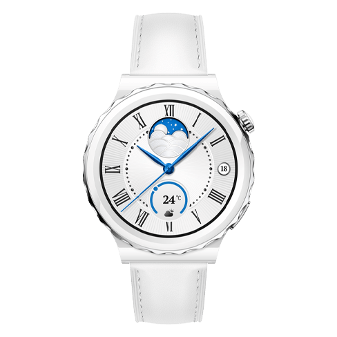 Huawei Watch GT3 Pro 43mm Leather White Balts 2 img.
