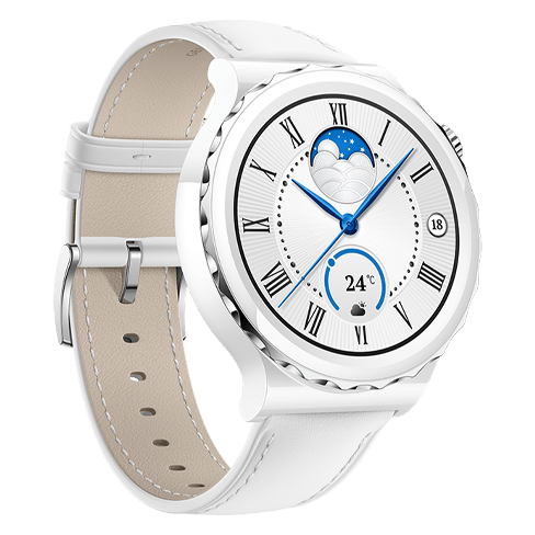 Huawei Watch GT3 Pro 43mm Leather White Balts 3 img.